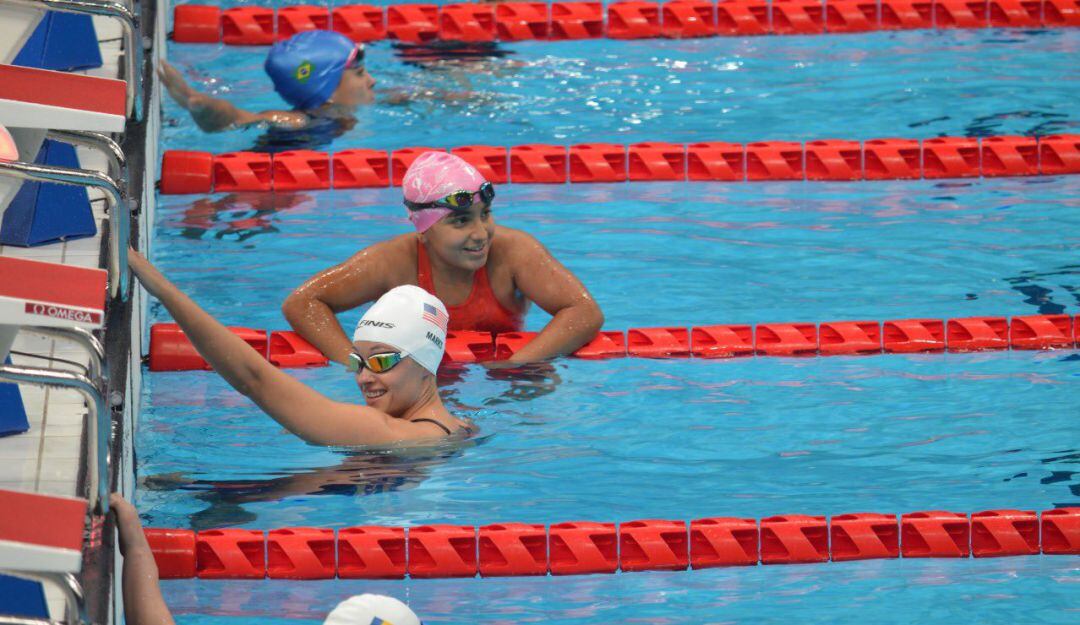 Sara Vargas, deportista de 14 años, fue una de las tres paratletas que ganó un diploma olimpico en la paranatación.