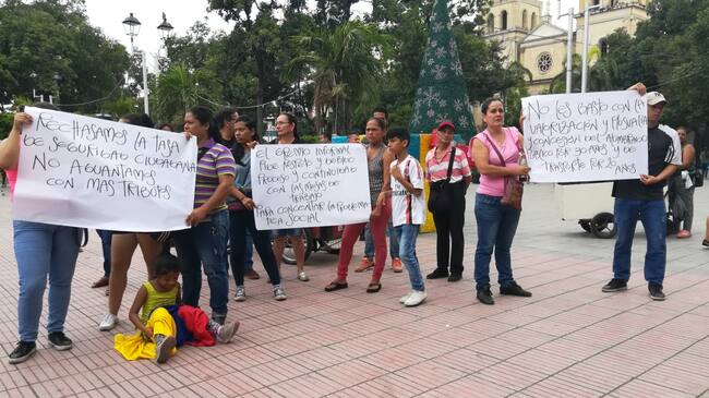 Protesta de ciudadanos por nuevo impuesto de Cúcuta
