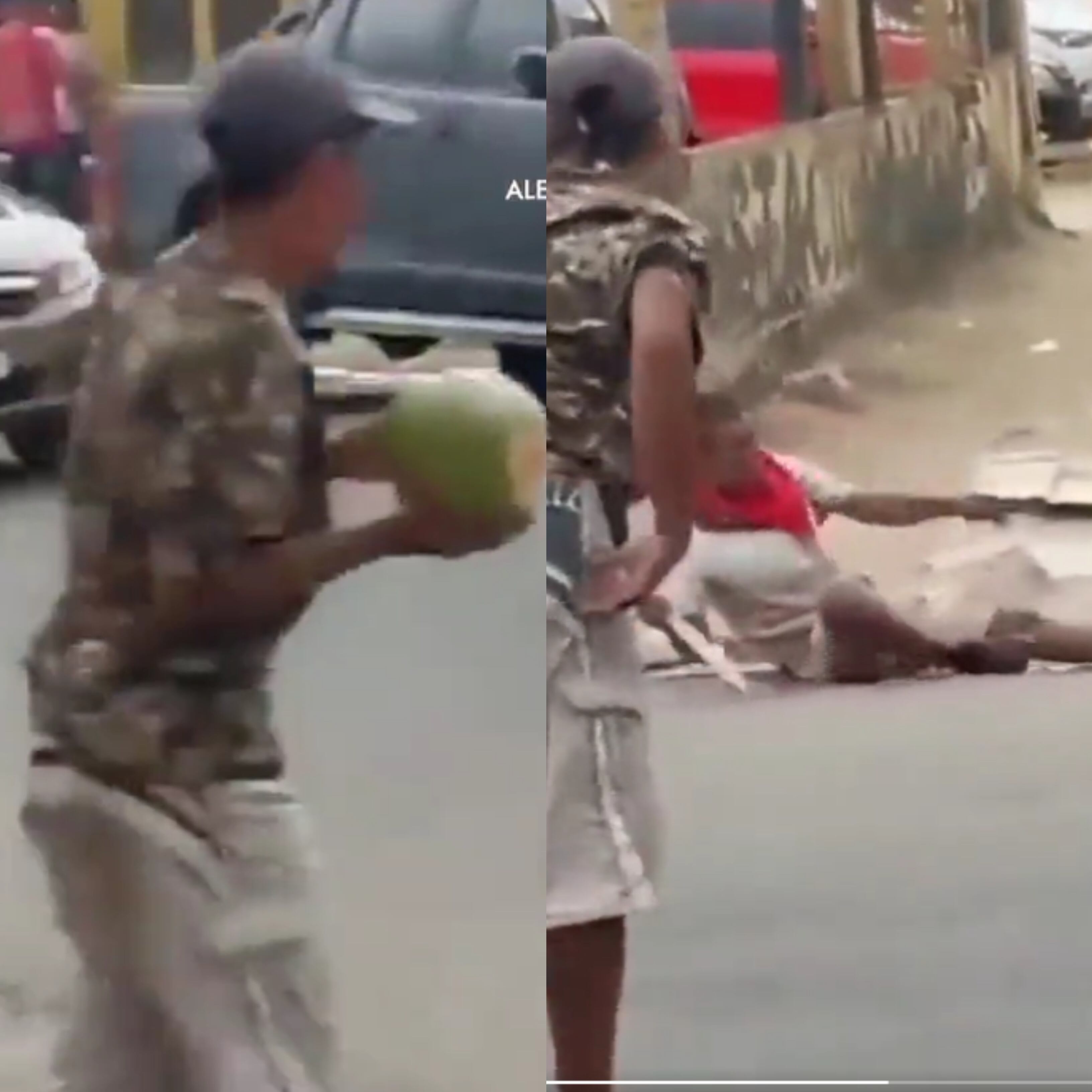 Ciudadano habría sido reducido con un coco luego de intentar agredir a militares