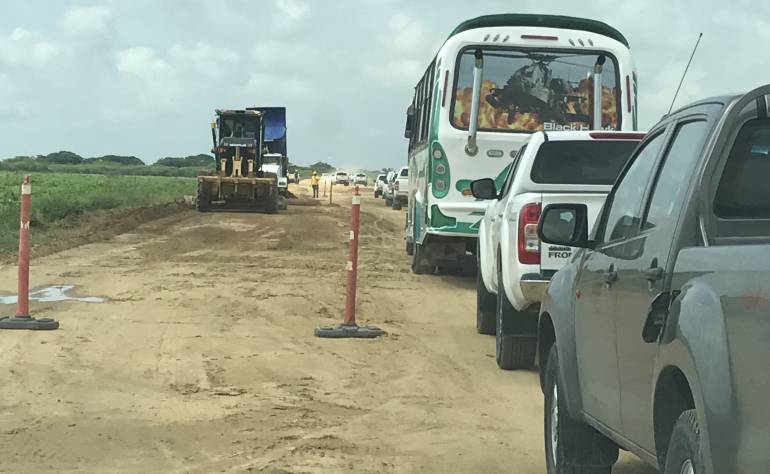 Las obras de la Vía de la Prosperidad. /FOTO CARACOL RADIO