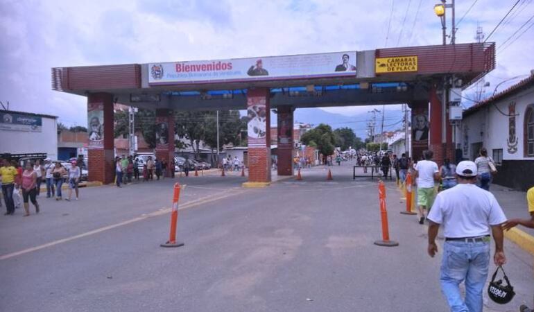 Entrada al municipio de Pedro María Ureña en Venezuela