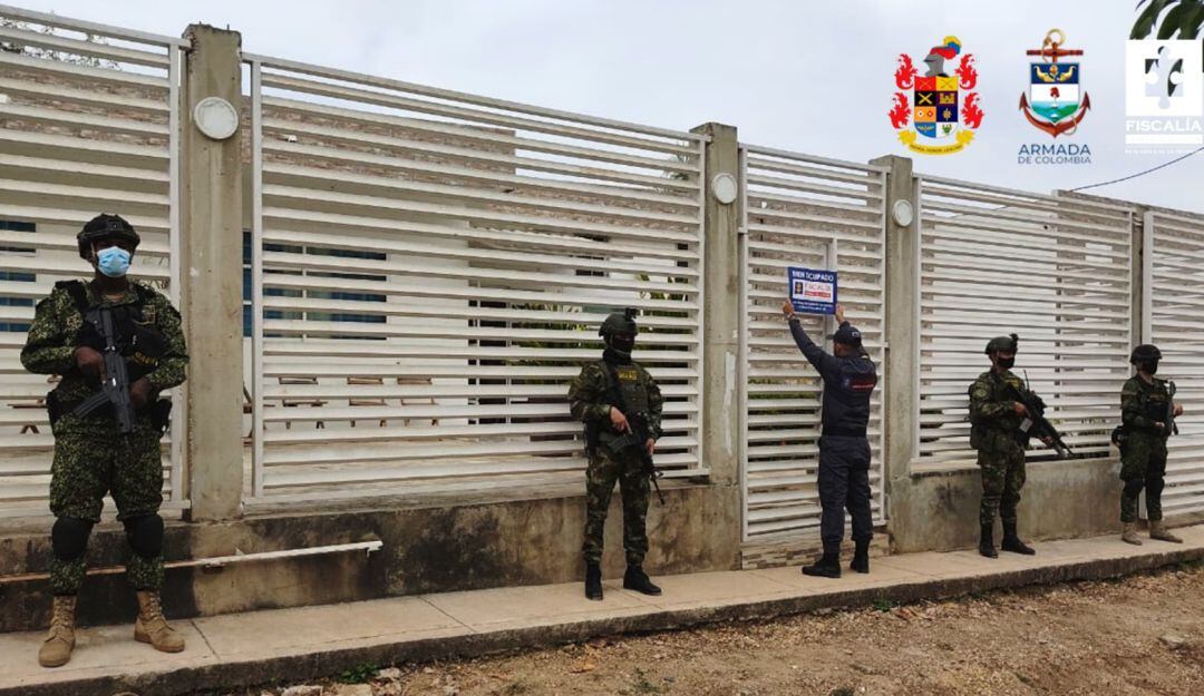 Los inmuebles están ubicados en Turbaco, Cartagena y Santa Marta pertenecientes a una estructura de tráfico de cocaína hacia  Centroamérica y Europa