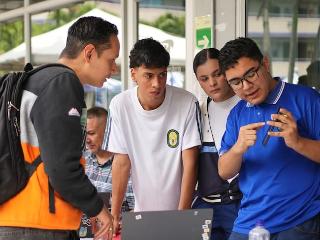 Estudiantes en Medellín. Sapiencia. Cortesía: Alcaldía de Medellín