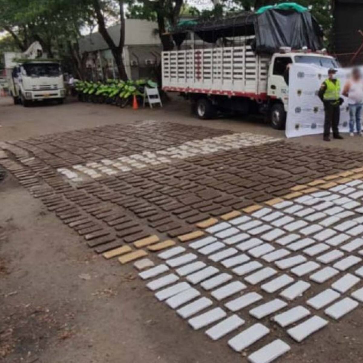 Incautada media tonelada de marihuana en las vías de Caldas