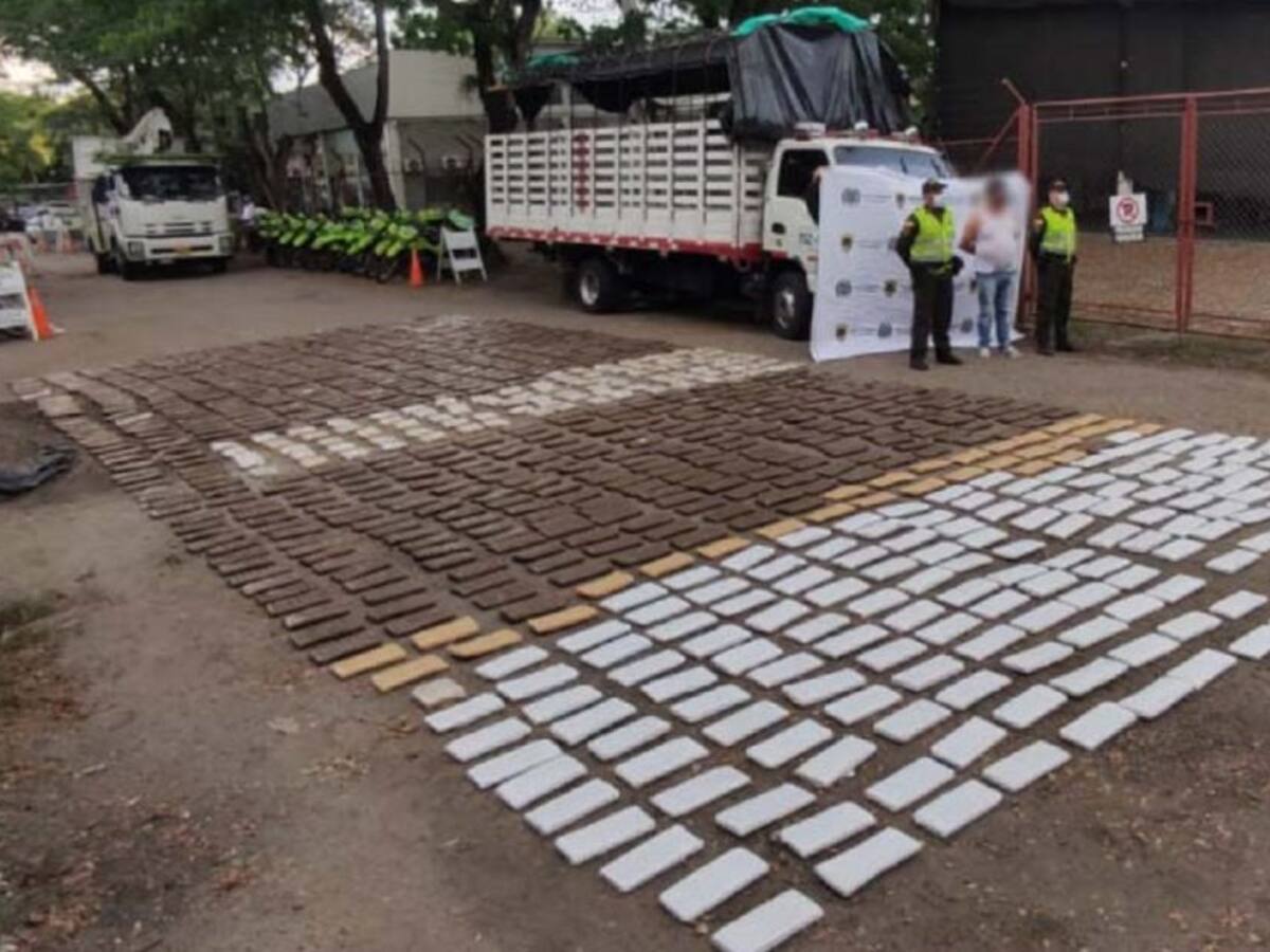 Incautada media tonelada de marihuana en las vías de Caldas