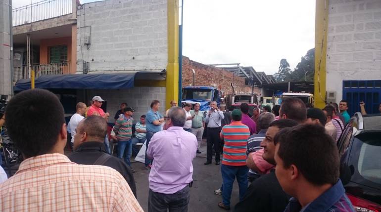 Transportadores de ATC reunidos en Medellín.