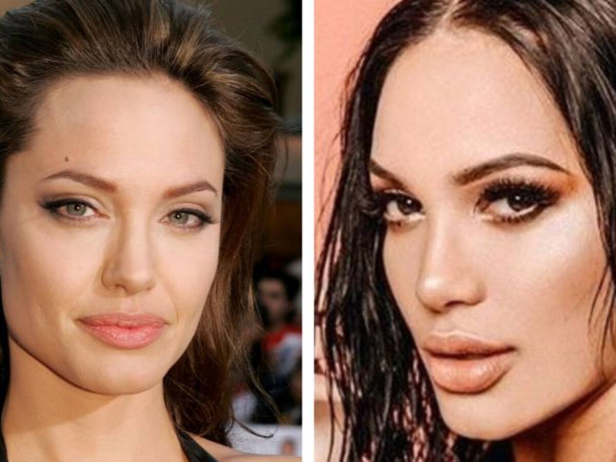 ¡Desnuda! Andrea Valdiri se disfraza de Angelina Jolie