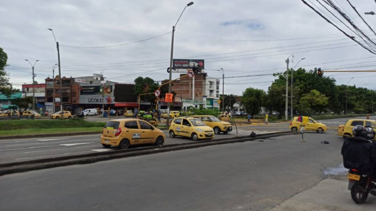 Taxistas en Cali se unieron a la movilización nacional