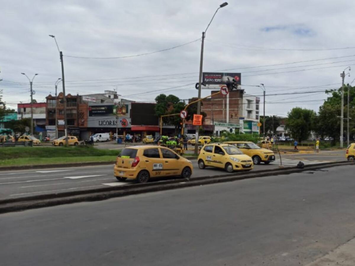 Taxistas en Cali se unieron a la movilización nacional
