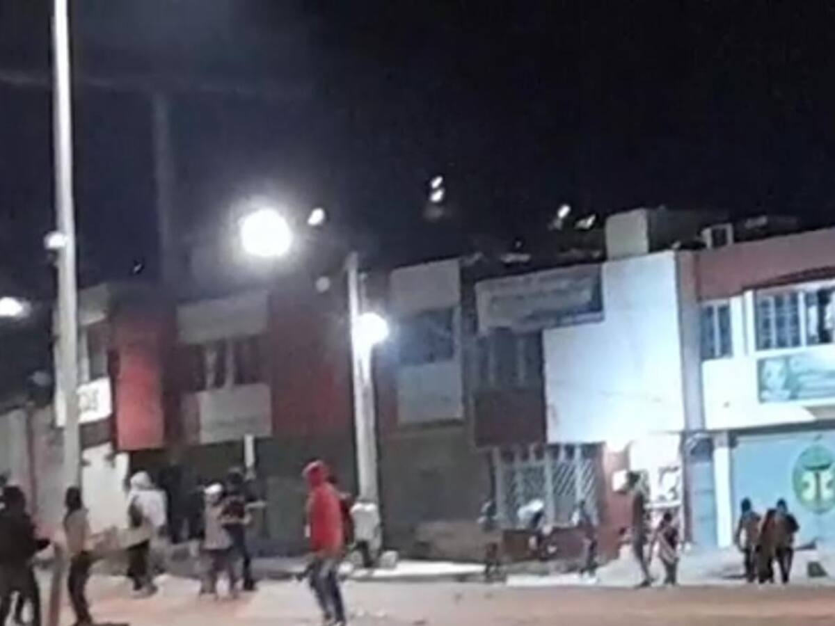 Disturbios en la zona aledaña al terminal de Cúcuta