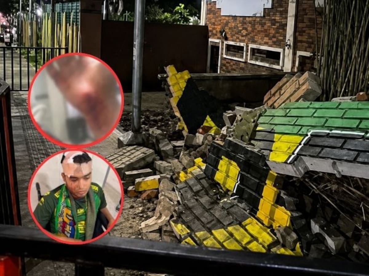 Caída de muro cerca al estadio de fútbol en Bucaramanga dejó heridos antes del clásico del oriente