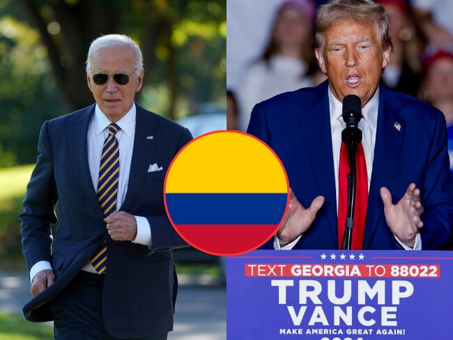 Colombia y su relación con Estados Unidos durante los mandatos de Trump y Biden. ( Foto: EFE / Getty / Caracol Radio )