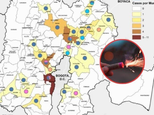 El Cuerpo de Bomberos presentó el balance de personas quemadas con pólvora en Cundinamarca