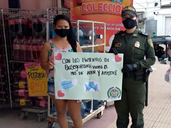 Policía de Bolívar promueve estrategia para prevenir el Coronavirus