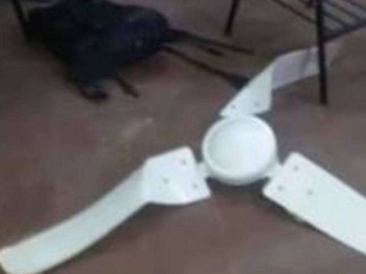 En colegio de Santa Marta le cae un abanico de techo a una estudiante