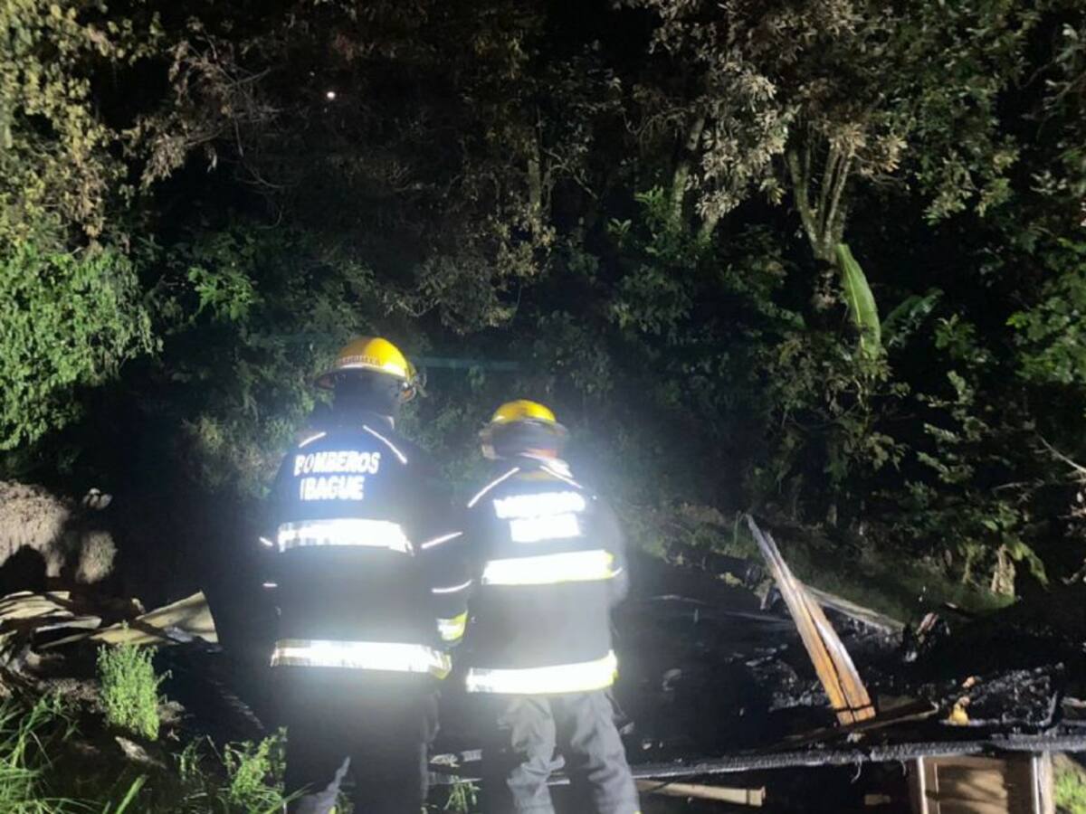 Incendio estructural originó pérdida total en una vivienda en Ibagué