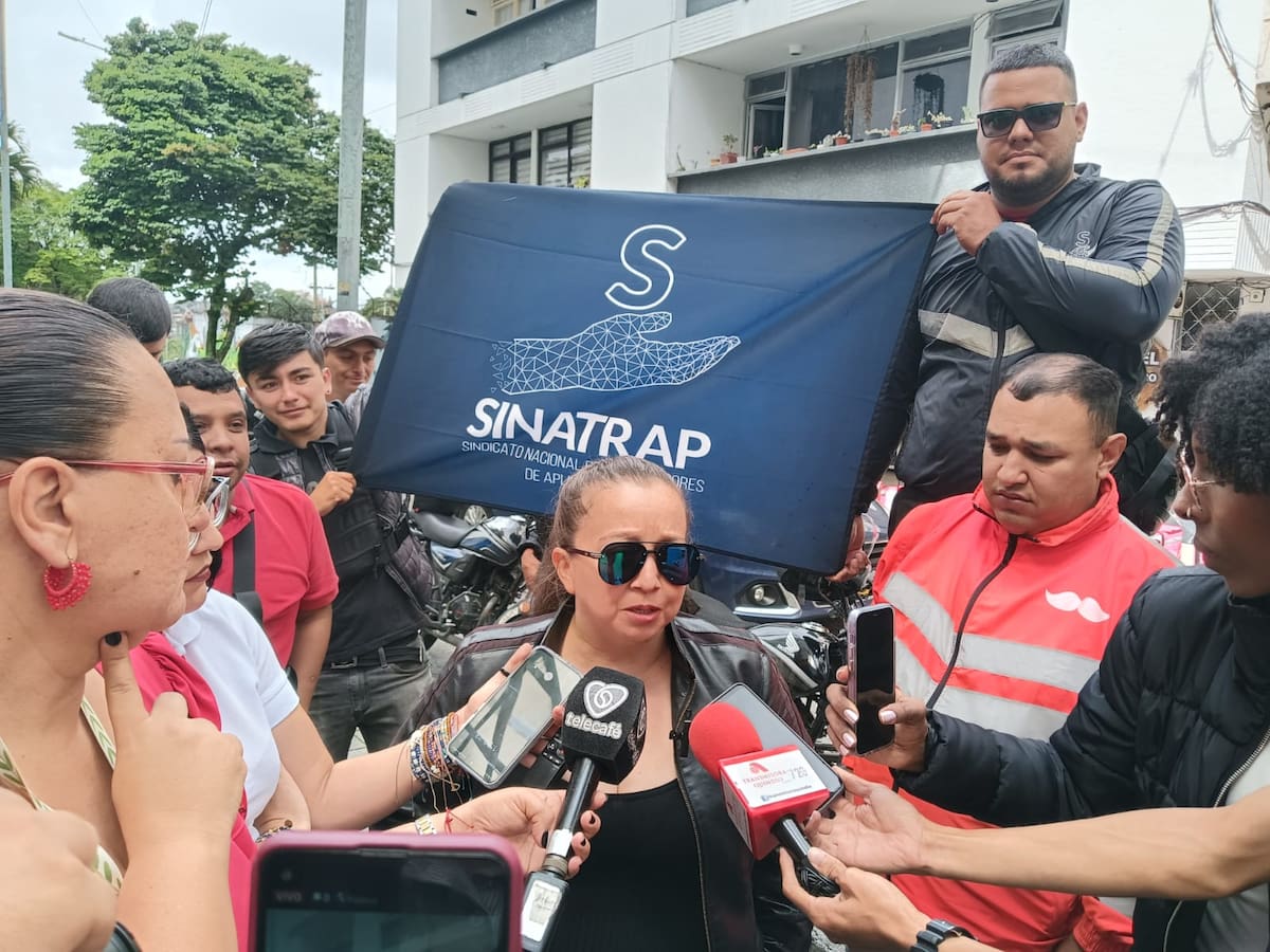 Domiciliarios de Rappi protestaron en Armenia exigiendo mejores condiciones laborales