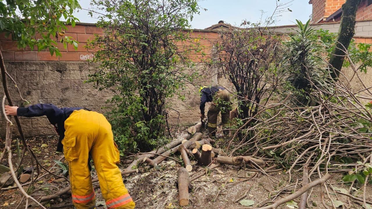 Emergencias por las lluvias en Itagüí, sur del Valle de Aburrá. Foto: Alcaldía de Itagüí.