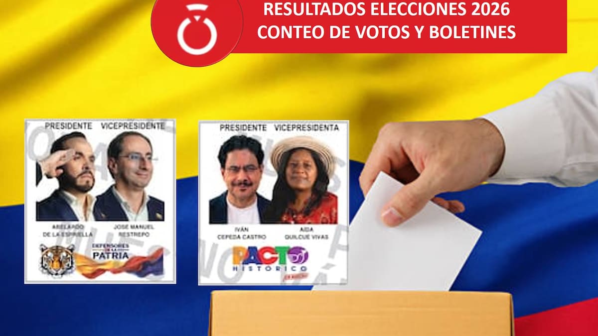 🔴 Boletín ELECCIONES 2026 EN VIVO: Confirmada segunda vuelta Abelardo de la Espriella e Iván Cepeda