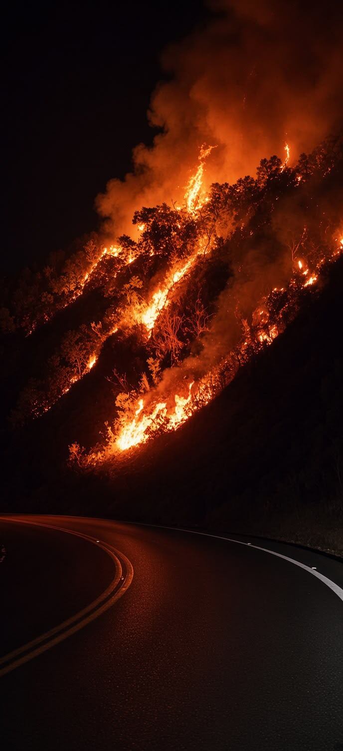 Incendio vegetal en Santa Fe de Antioquia