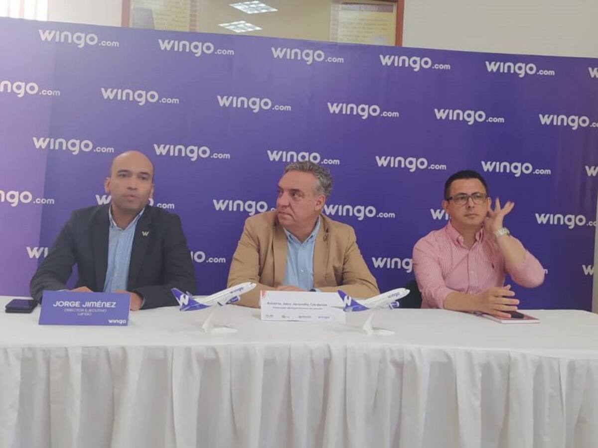 Wingo operará nueva ruta hacia Bogotá a partir de octubre en Quindío