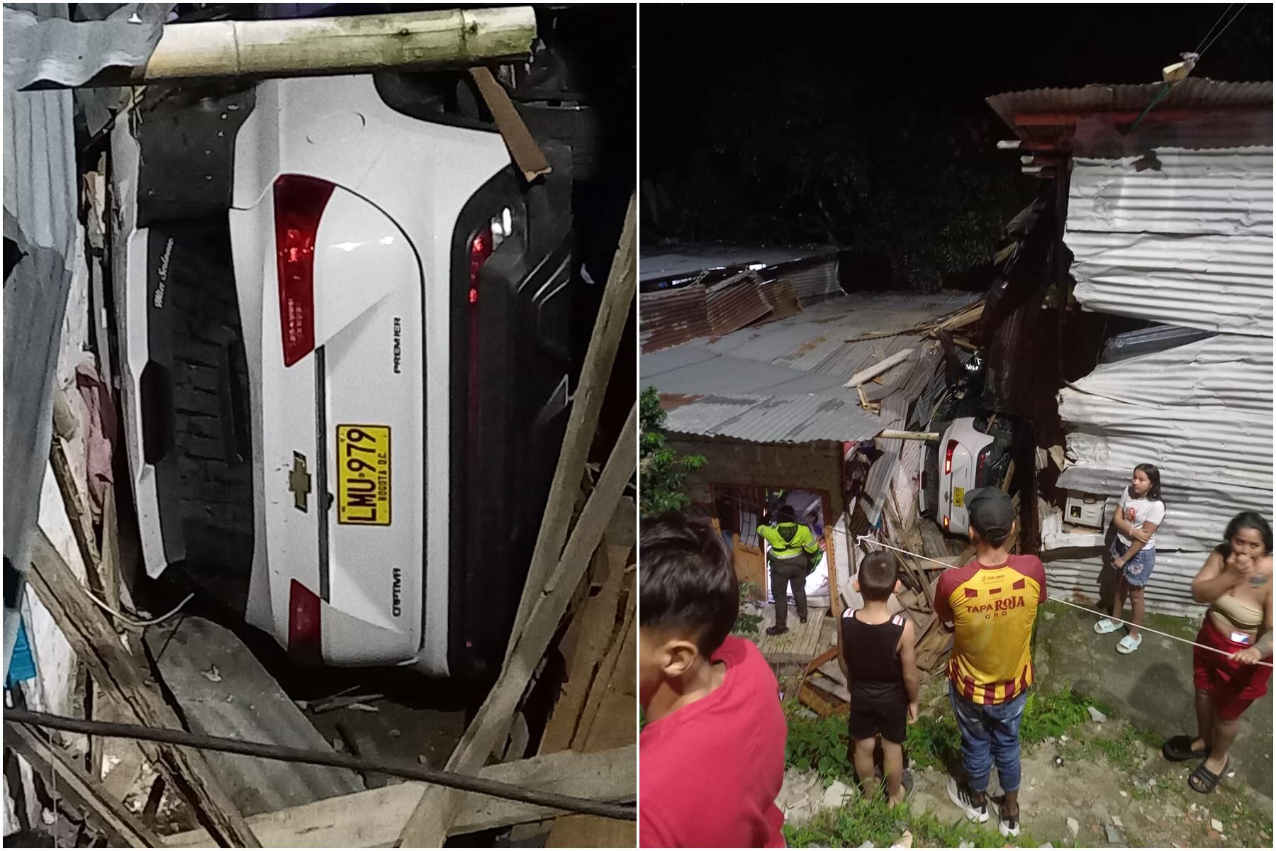 Accidente en el barrio Tulio Varón