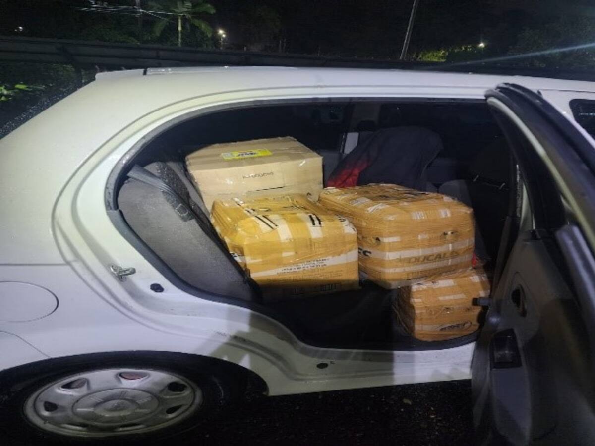 En vías de Risaralda fueron incautados más de 100 kilos de marihuana