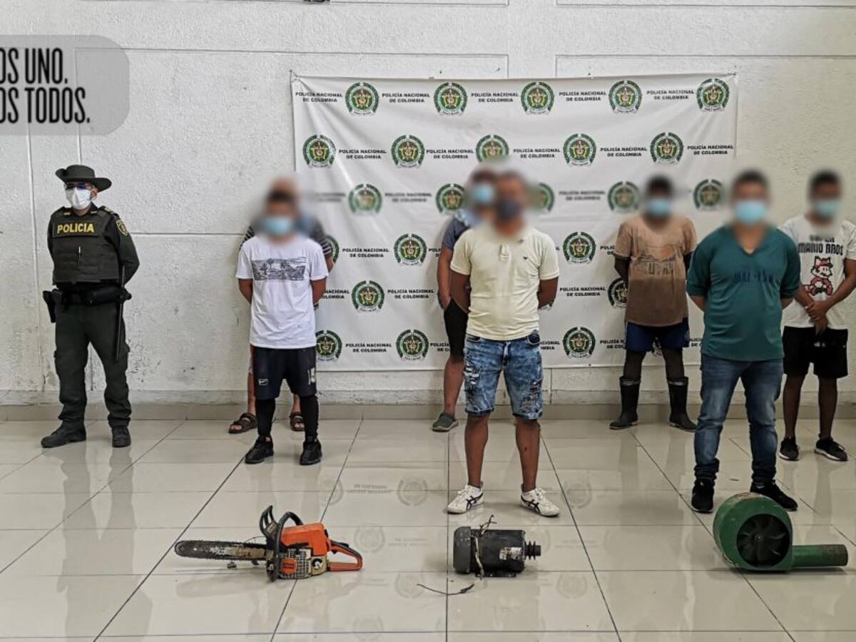 En Filadelfia capturaron a siete personas acusadas de minería ilegal