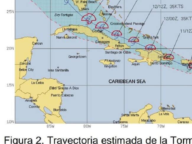 Los diferentes modelos internacionales, advierten una posible trayectoria hacia la isla de República Dominicana