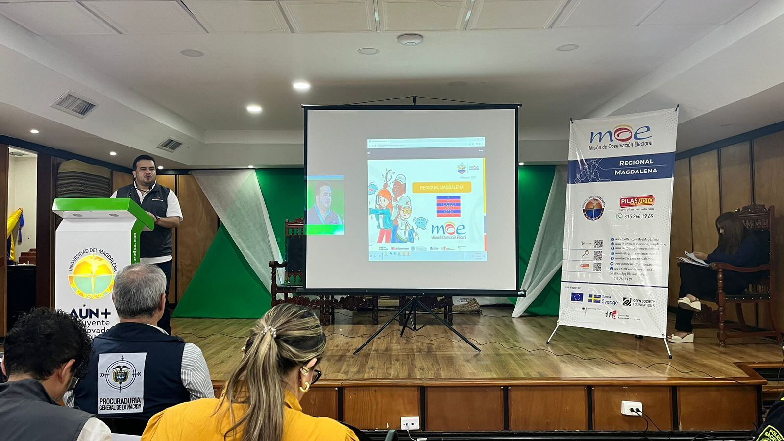 Presentación mapas de riesgo electoral de la MOE en el Magdalena . Caracol Radio