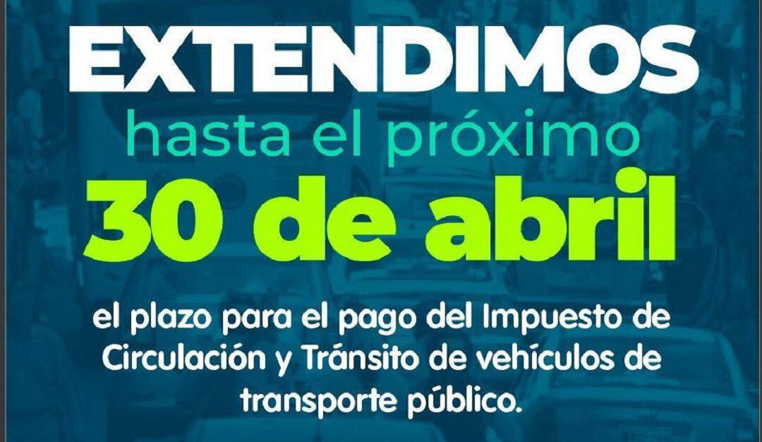 Amplian plazo para paro de impuesto