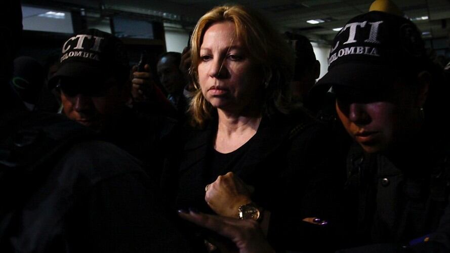 Silvia Gette al final de la diligencia reprochó que se hubiera aceptado por parte del juez la declaratoria en el juicio oral de Ramsés Vargas. Foto: Colprensa