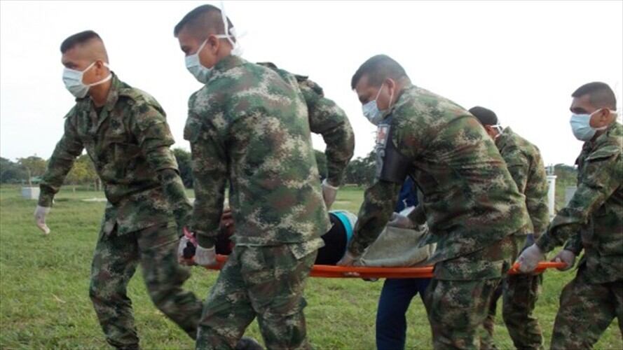 Soldado herido en el Catatumbo Foto: Colprensa