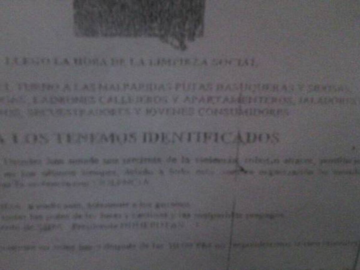 Circulan panfletos de limpieza social en Arauca