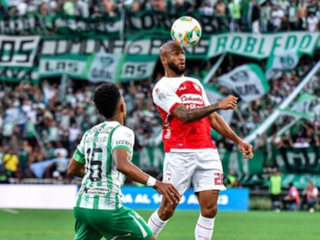 Atlético Nacional vs. Independiente Santa Fe cuadrangulares Liga Colombiana 2025-I / Colprensa / David Jaramillo