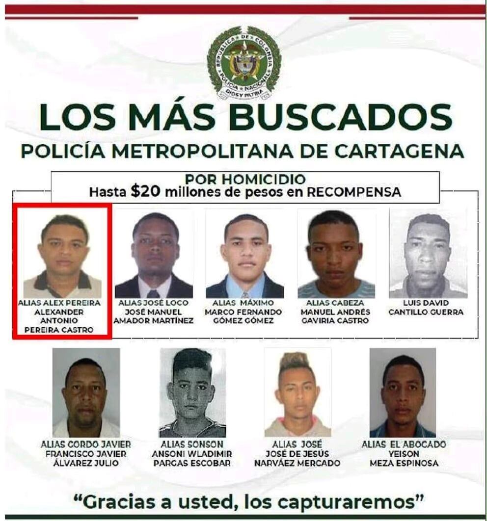 Así cayó uno de los delincuentes más buscados de Cartagena