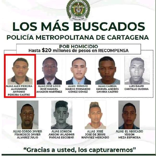 Así cayó uno de los delincuentes más buscados de Cartagena