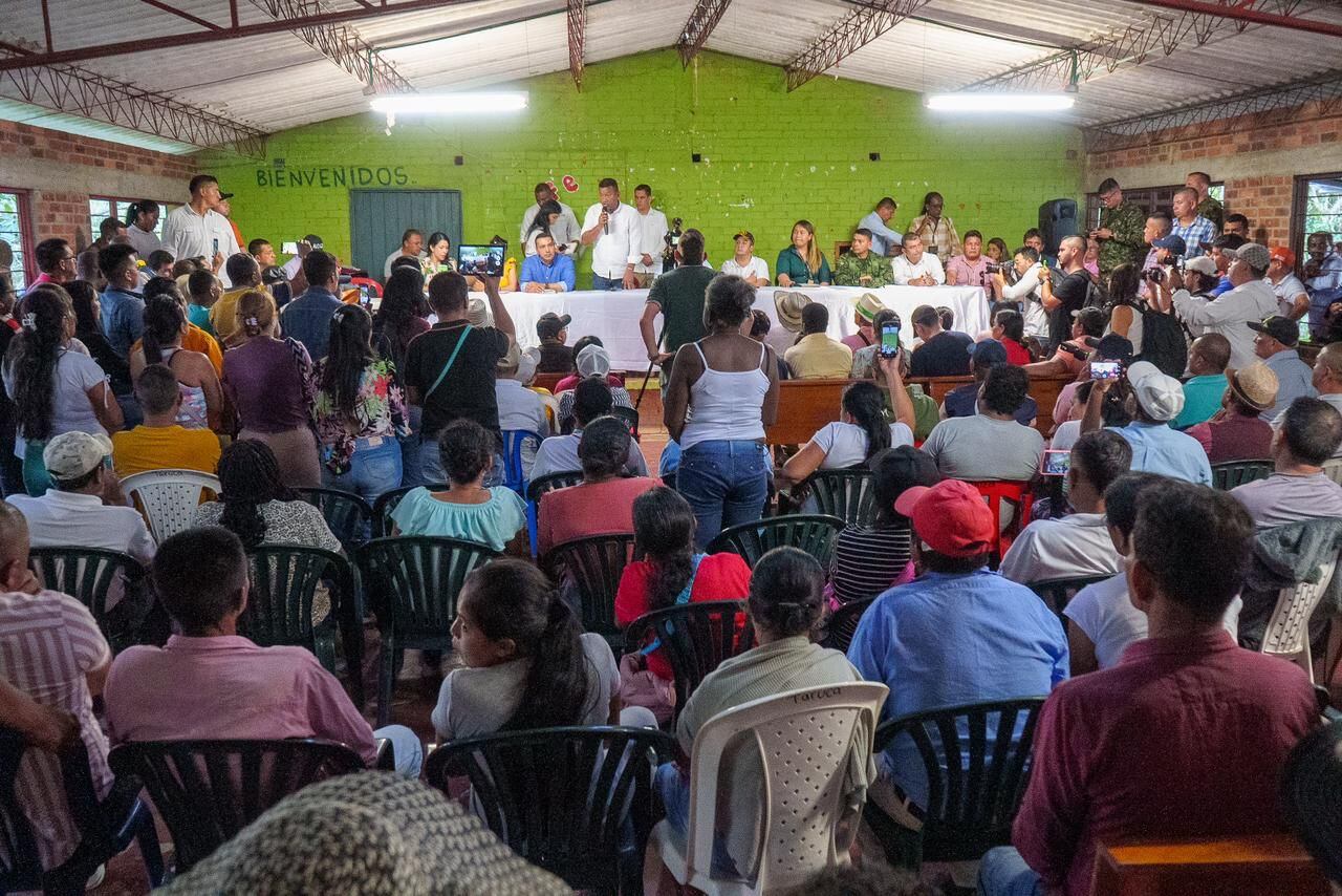 Reunión con comunidades de la Sierra en Cauca- Foto: Gobernación de Nariño