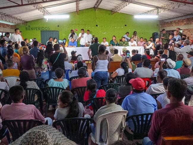 Reunión con comunidades de la Sierra en Cauca- Foto: Gobernación de Nariño