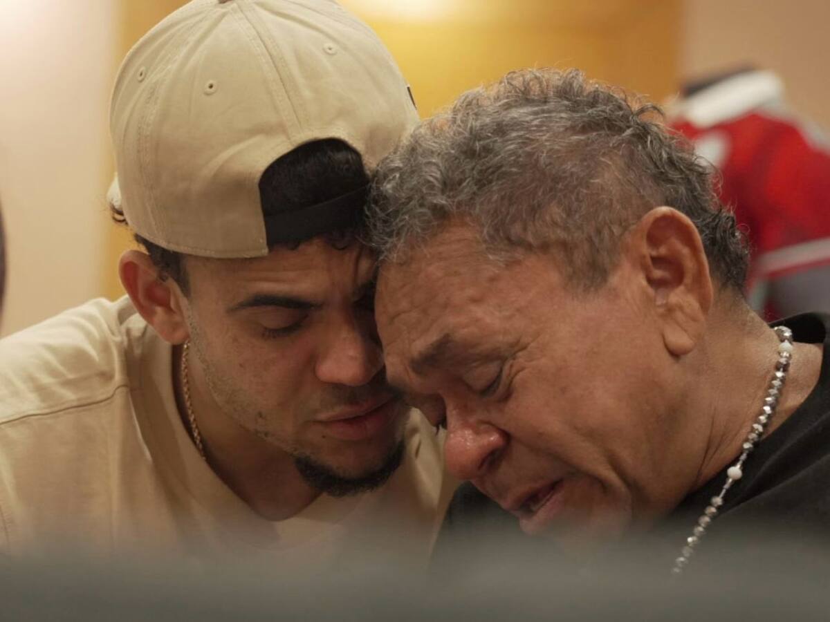 Luis Díaz se reencontró con su papá en medio de las lágrimas