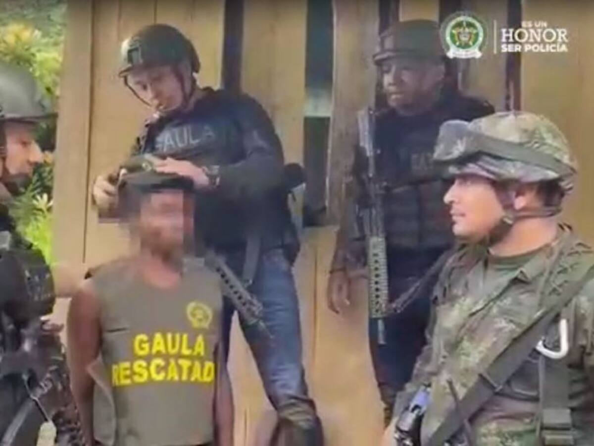 Así fue el rescate de una mujer que habían secuestrado en Chocó