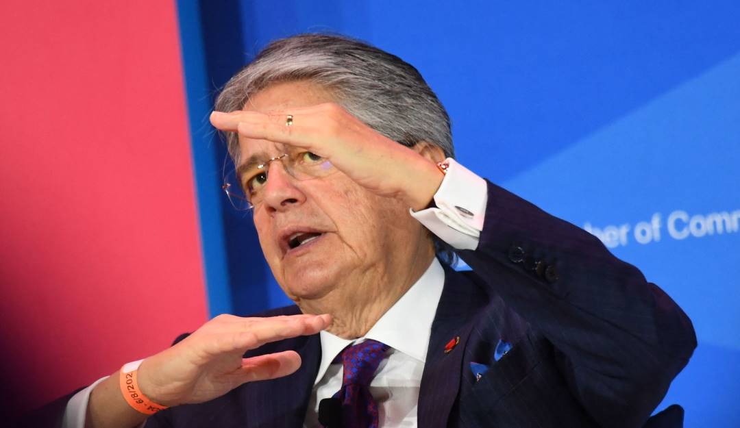 El presidente de Ecuador, Guillermo Lasso, en la Cumbre de las Américas.              Foto: Getty 