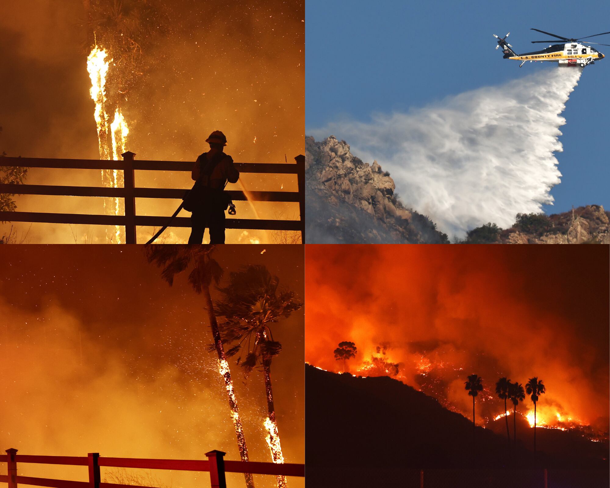 El ‘incendio Franklin’ ha consumido 730 hectáreas en la región exclusiva en la que viven muchas celebridades. 
(Foto: Caracol Radio / Getty)