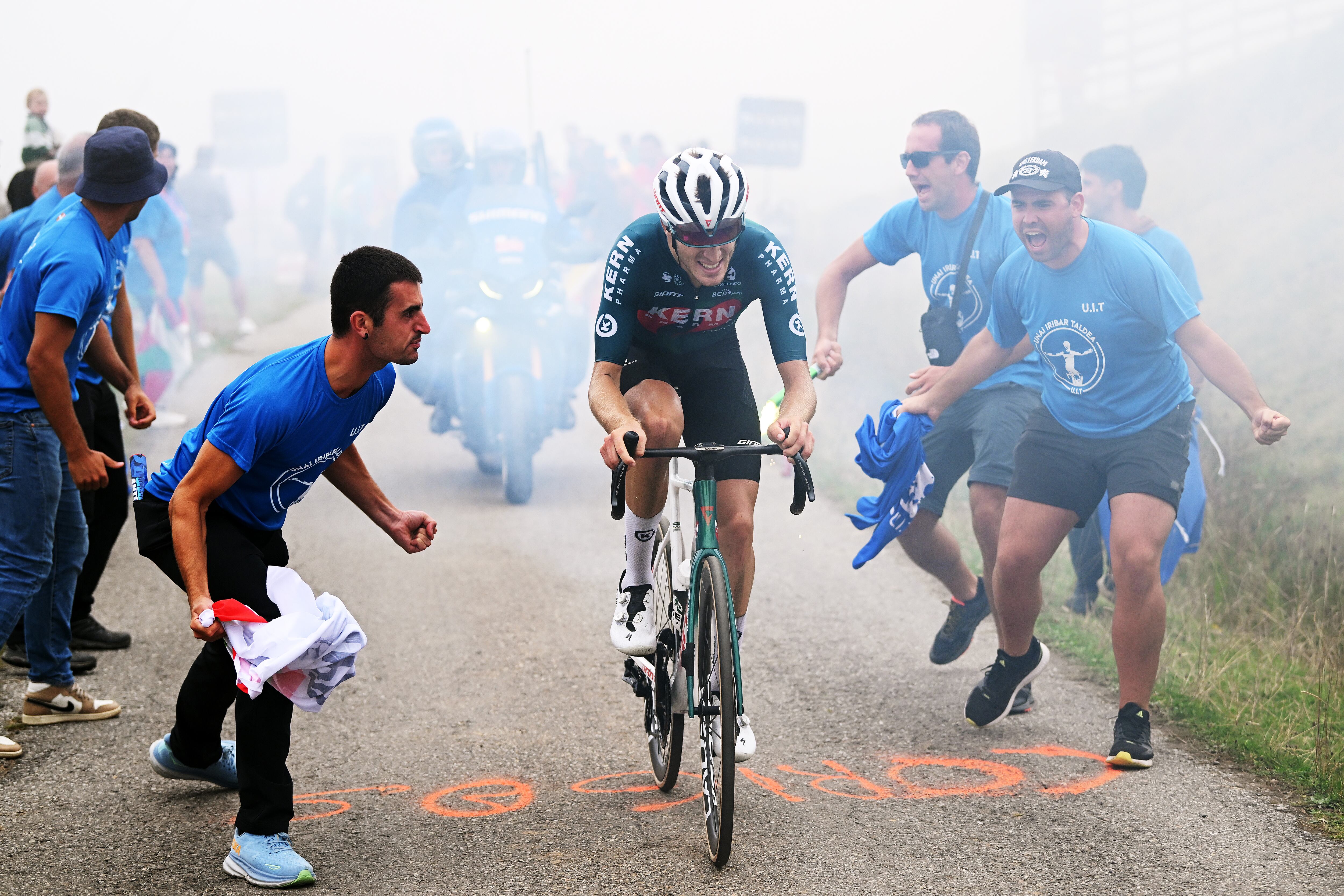 Pablo Castrillo, ganador de la etapa 15 de la Vuelta a España. (Photo by Dario Belingheri/Getty Images)