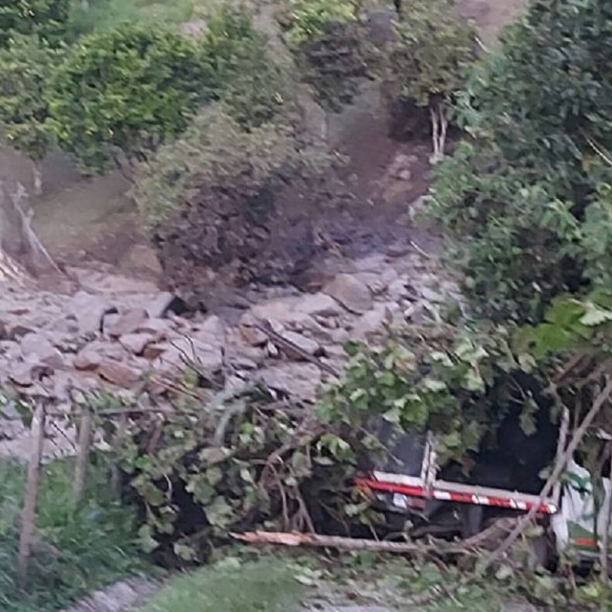 La ruptura de un tubo en una microcentral generó una avalancha en Sonsón