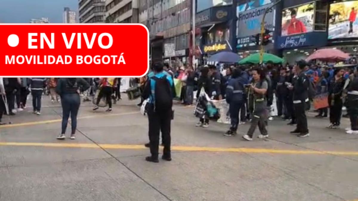Así fueron los bloqueos por manifestaciones del 10 febrero en Bogotá