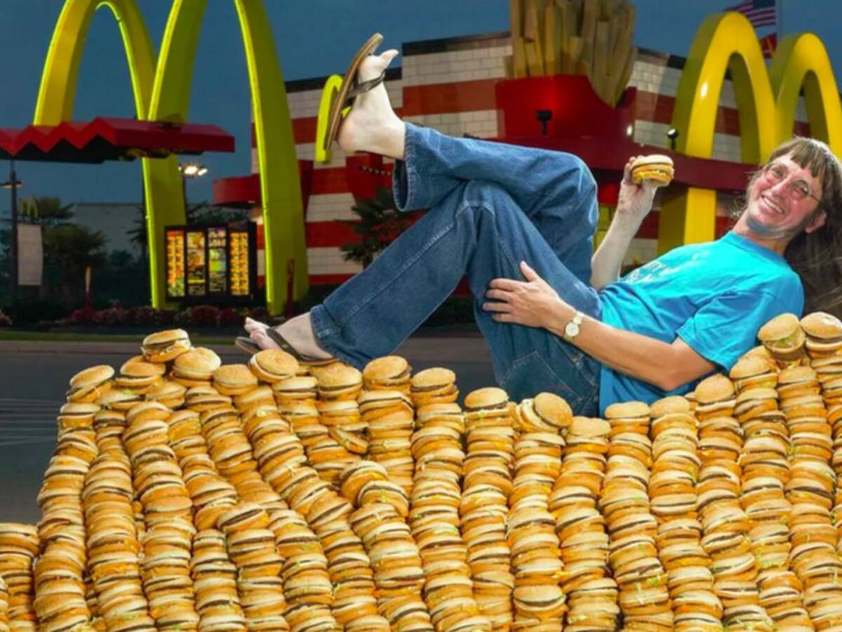 La historia de un hombre que comió hamburguesas todos los días por 50 años