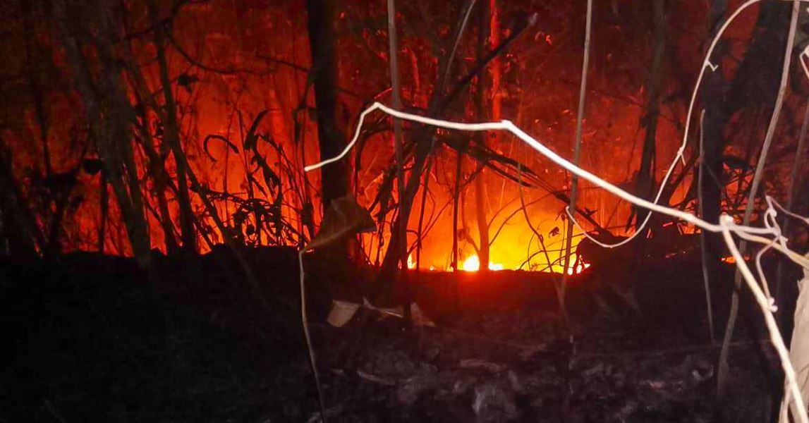 Incendio forestal originado en San Onofre amenaza a todos los Montes de María