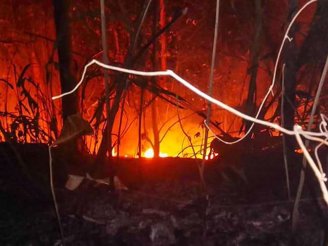 Incendio forestal originado en San Onofre amenaza a todos los Montes de María