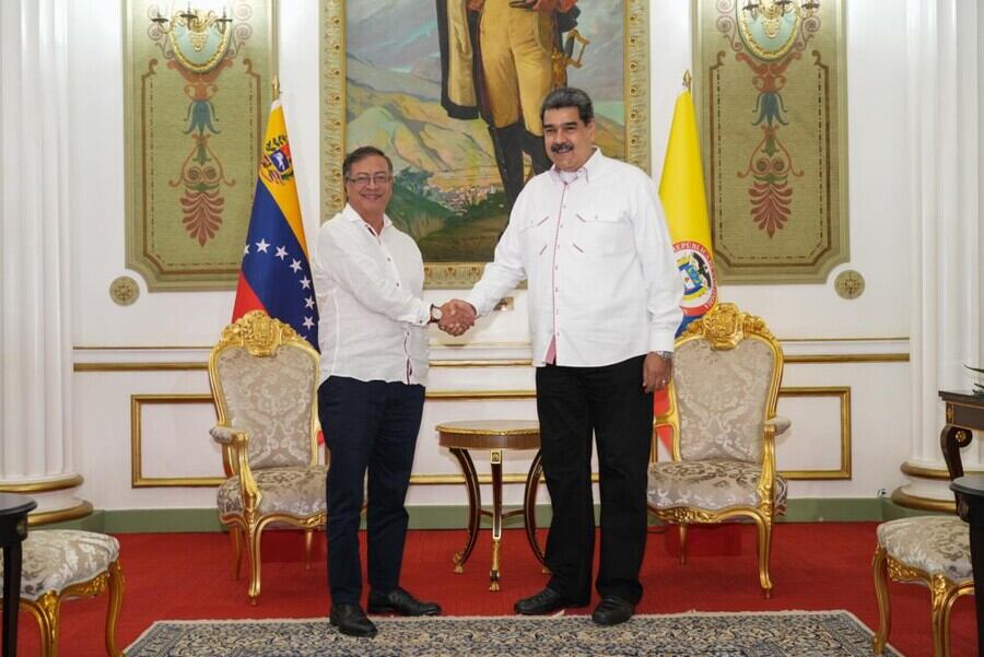 Presidentes Gustavo Petro de Colombia y Nicolás Maduro de Venezuela / Foto: Colprensa